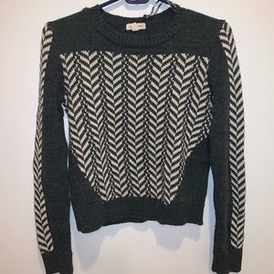 UO Silence and Noise Gray Snowbunny Sweater